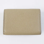 Fendi Celeria Peekaboo Tri-fold Wallet Beige