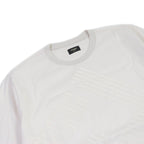 Fendi Cotton FF Logo Embroidery T-Shirt Ivory M
