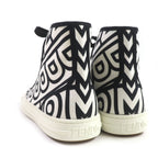 Fendi Marc Jacobs Canvas High Cut Sneakers Black White
