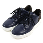FENDI sneakers leather Navy beige 7