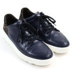 FENDI sneakers leather Navy beige 7