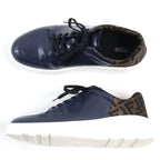 FENDI sneakers leather Navy beige 7