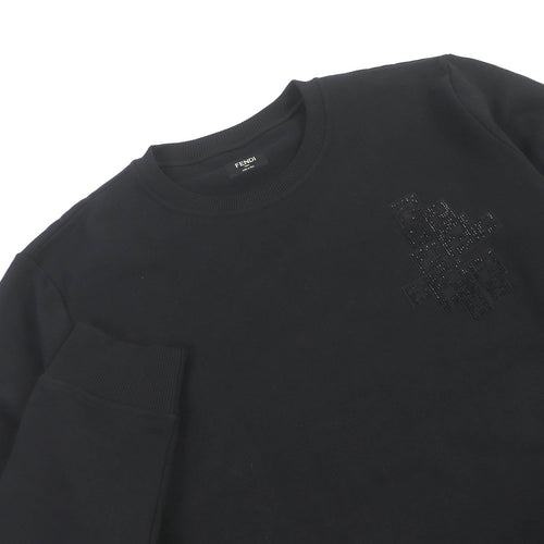 Fendi Cotton FF Logo Sweatshirt Black XL