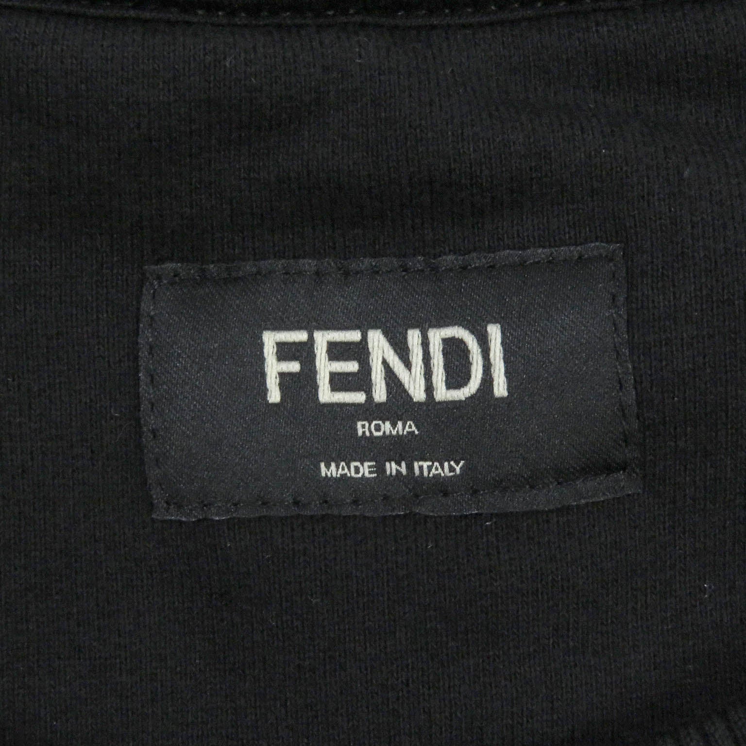 Fendi Cotton FF Logo Sweatshirt Black XL