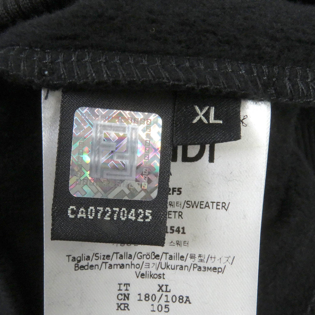 Fendi Cotton FF Logo Sweatshirt Black XL