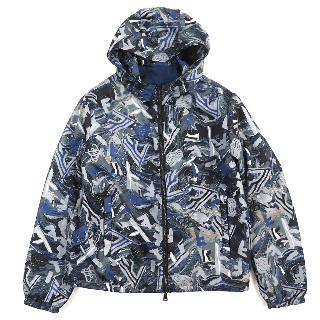 Fendi Nylon Wool FF Logo Reversible Jacket