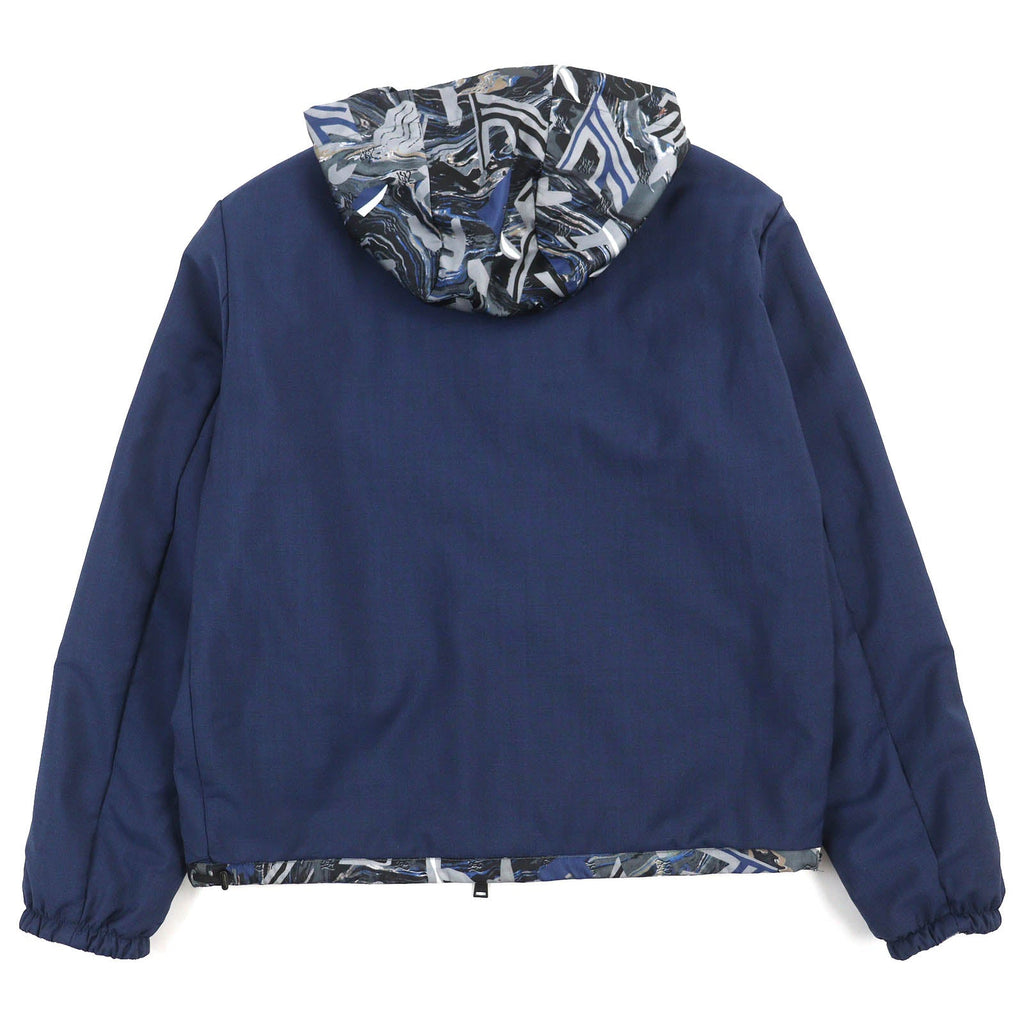 Fendi Nylon Wool FF Logo Reversible Jacket