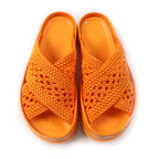 Fendi Zucca Slide Sandals Orange 36 Women
