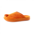 Fendi Zucca Slide Sandals Orange 36 Women