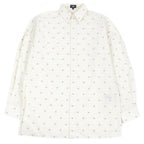 Fendi Cotton Silk FF Logo Long Sleeve Shirt