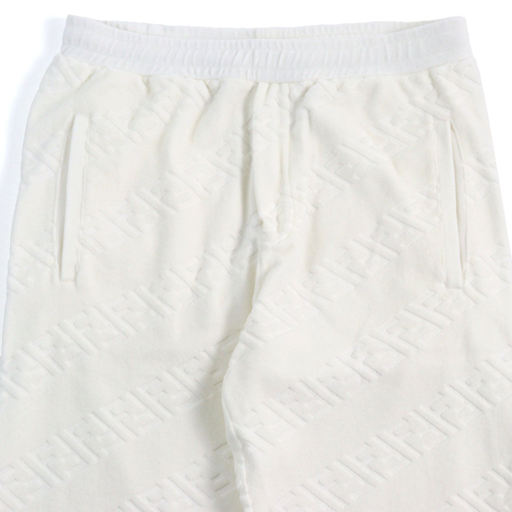Fendi FF Logo Zucca Pile Sweatpants