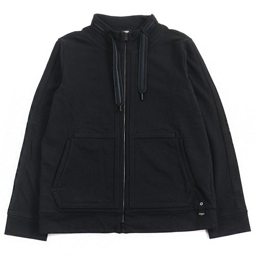 Fendi Cotton Logo Zip Sweatshirt FY1071