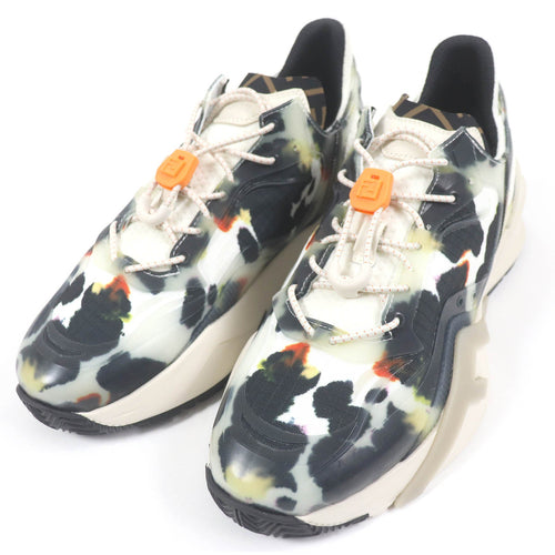 Fendi FF Logo Low Cut Sneakers White