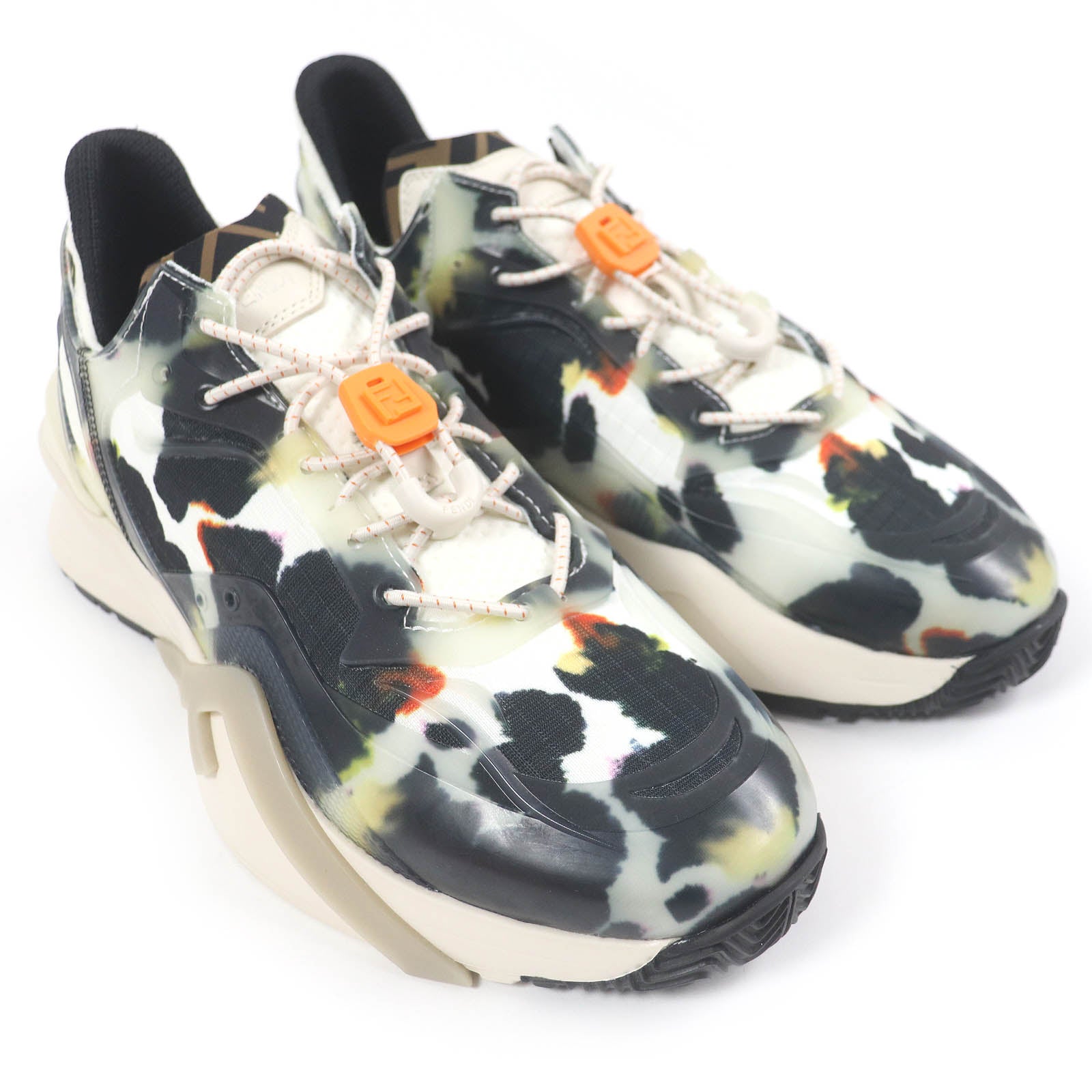 Fendi FF Logo Low Cut Sneakers White
