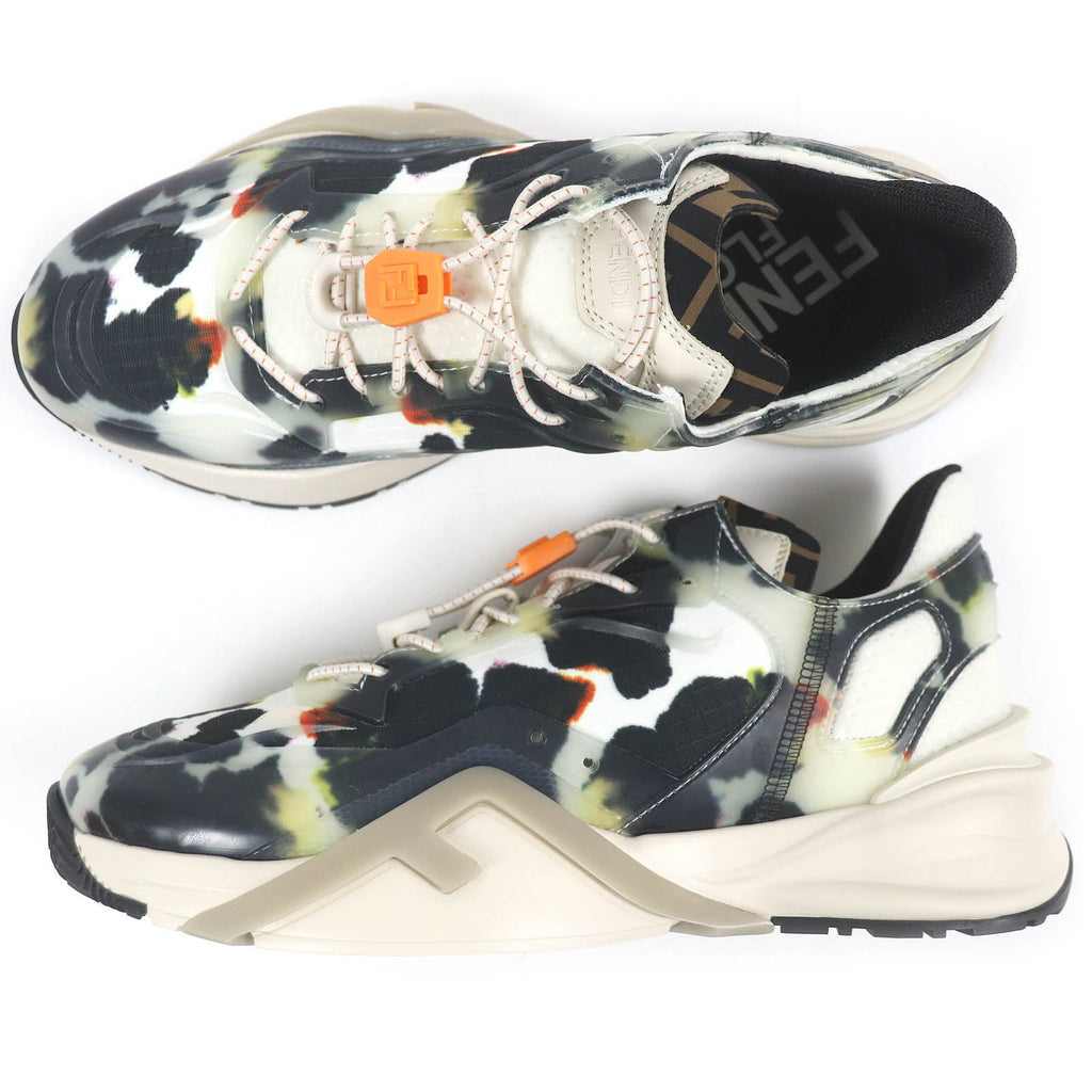 Fendi FF Logo Low Cut Sneakers White