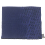 FENDI Wool Zucca Pattern Reversible Scarf