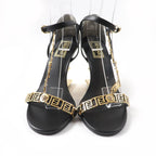 Fendi Medusa FF Logo Leather Sandals