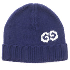 Gucci GG Logo Wool Knit Beanie Hat