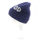 Gucci GG Logo Wool Knit Beanie Hat