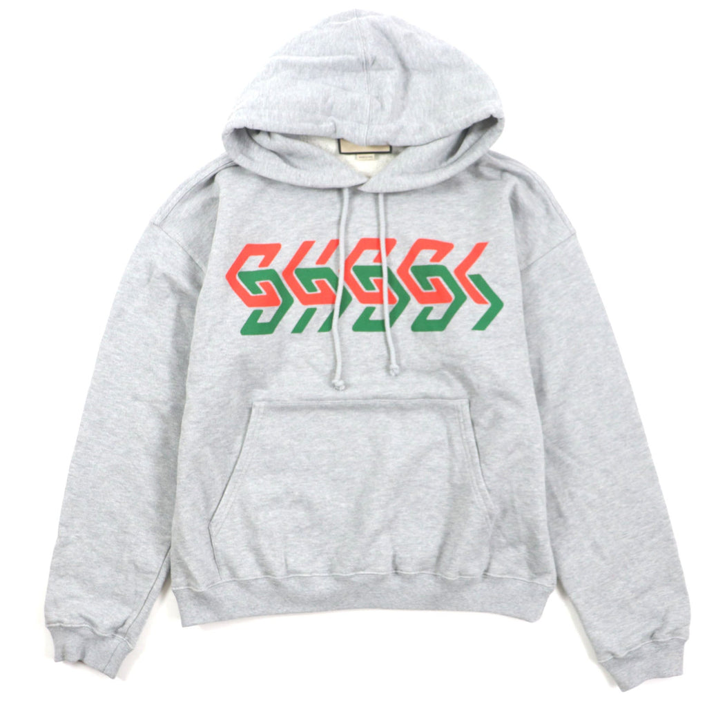 GUCCI Chain Logo Cotton Sweatshirt S