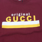 GUCCI Logo Print Crew Neck Sweatshirt L