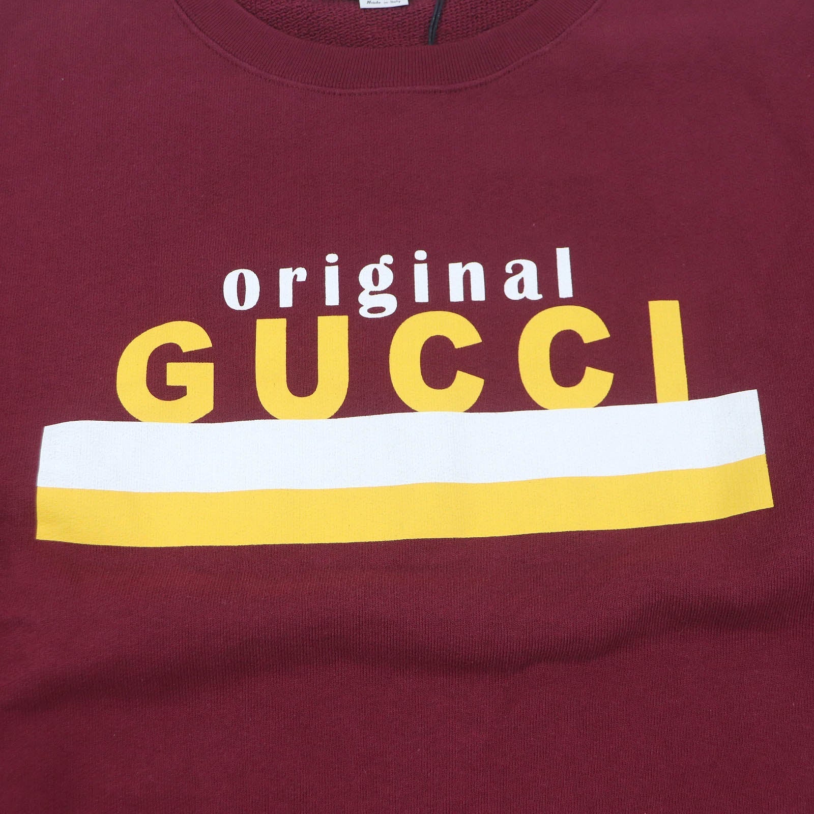 GUCCI Logo Print Crew Neck Sweatshirt L