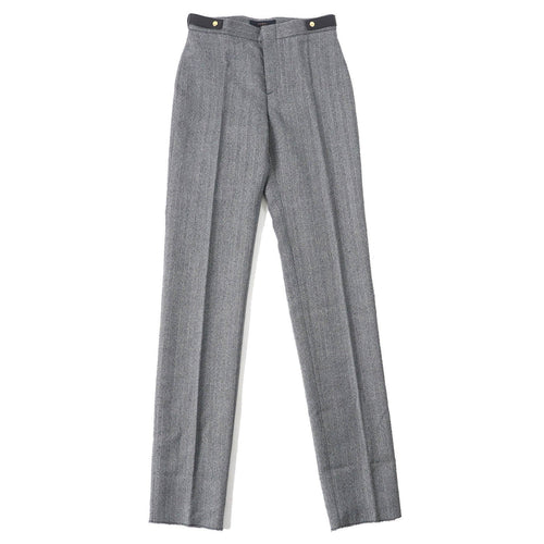 GUCCI Vintage Wool Herringbone Slacks with Belt