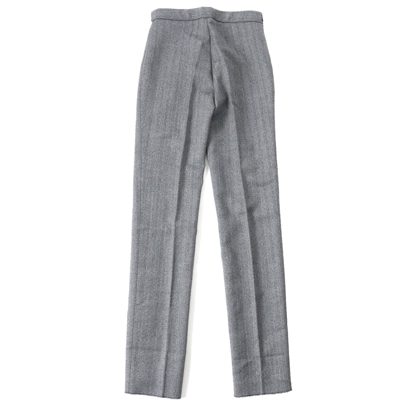 GUCCI Vintage Wool Herringbone Slacks with Belt