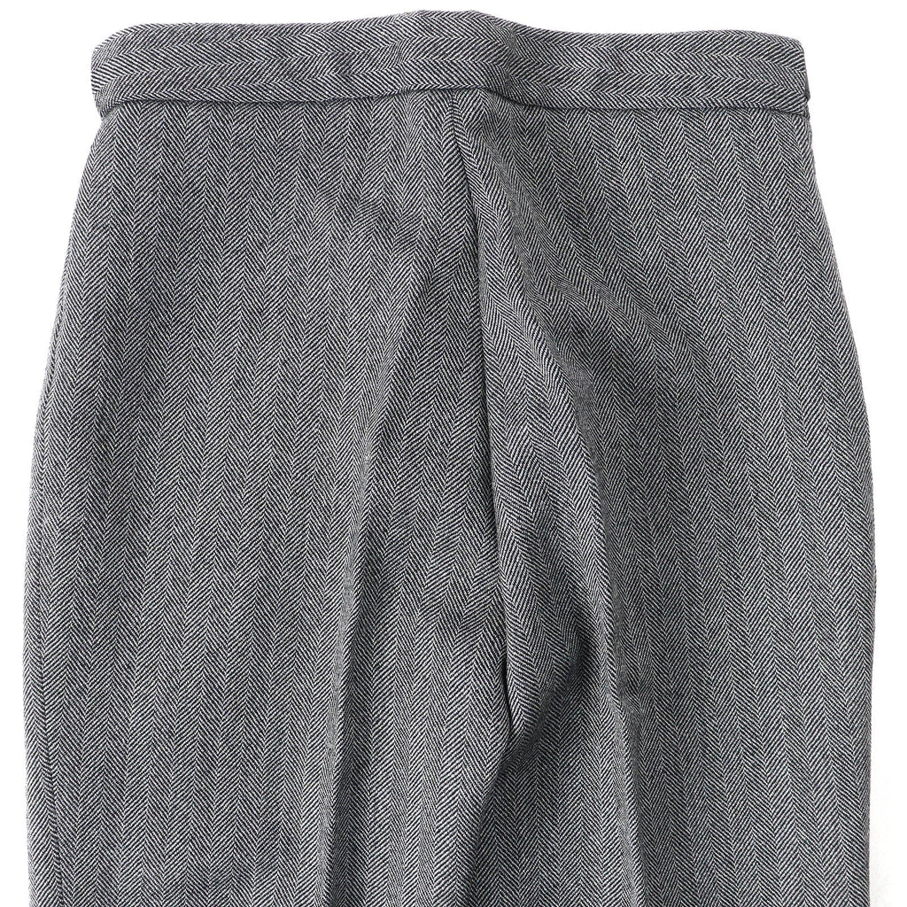 GUCCI Vintage Wool Herringbone Slacks with Belt