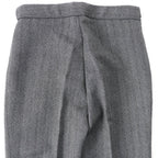 GUCCI Vintage Wool Herringbone Slacks with Belt