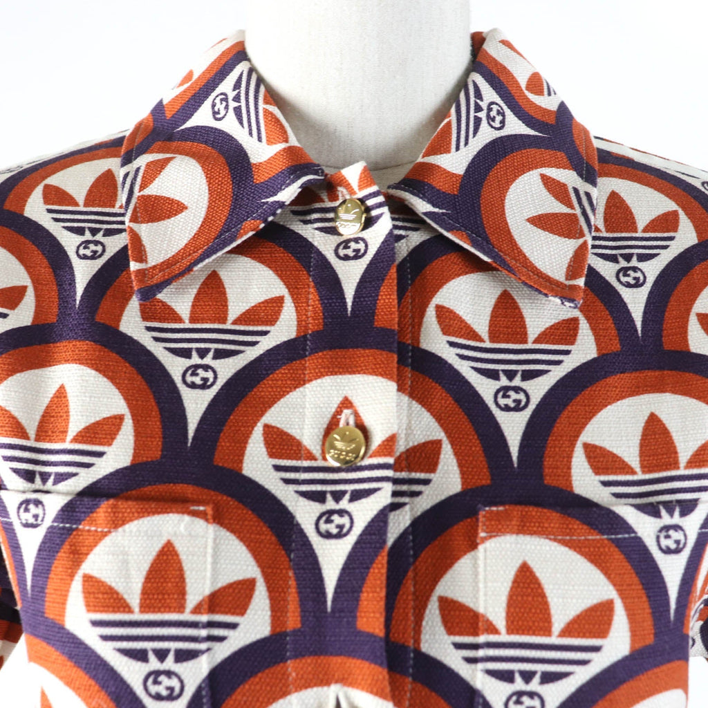 GUCCI x adidas Trefoil Logo Shirt Orange