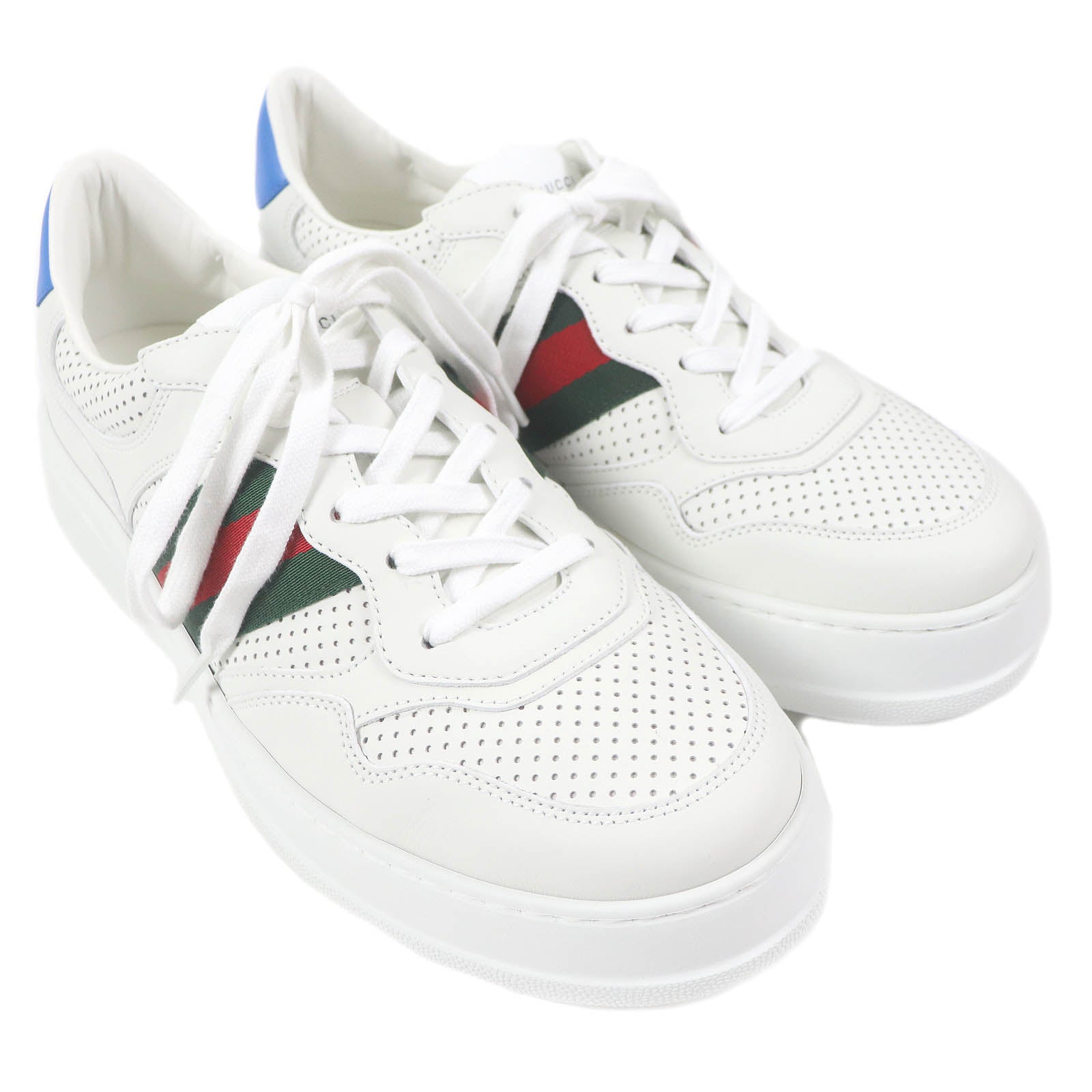 Gucci GG Logo Leather Low Cut Sneakers 10.5