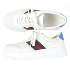 Gucci GG Logo Leather Low Cut Sneakers 10.5