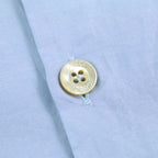 GUCCI Logo Button Silk Long Sleeve Shirt