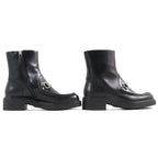 Gucci Horsebit Leather Ankle Boots Black