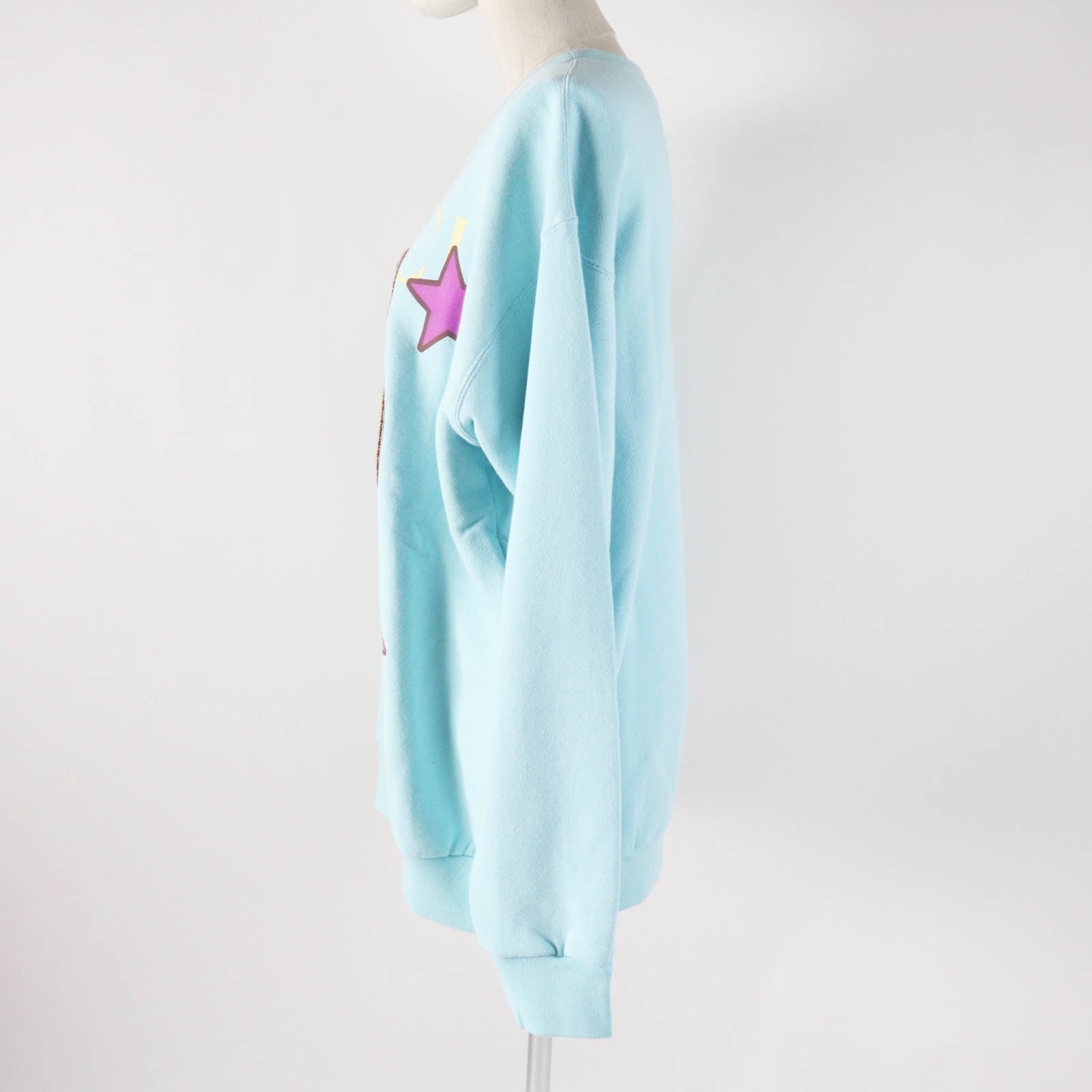 Gucci Logo Print Bananya Sequin Cotton Silk Sweatshirt
