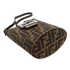 Fendi Zucca   Zucca Canvas Leather Shoulder Bag ()