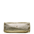 FENDI FENDI FF Logo 8BN162 Tortured Bag PVC Gold
