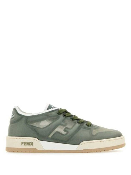 Fendi Match Mesh Low Top Sneakers Green