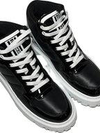 Quilted High Top Sneakers Black Dior
