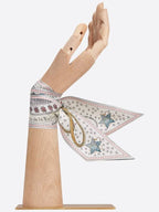La Rue De La Fortune Taro Micha Silk Twill Muffler White Dior