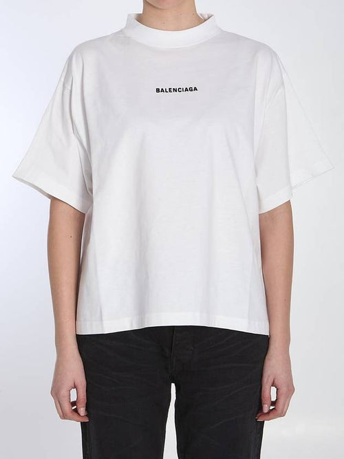 Balenciaga Cropped Logo T-Shirt