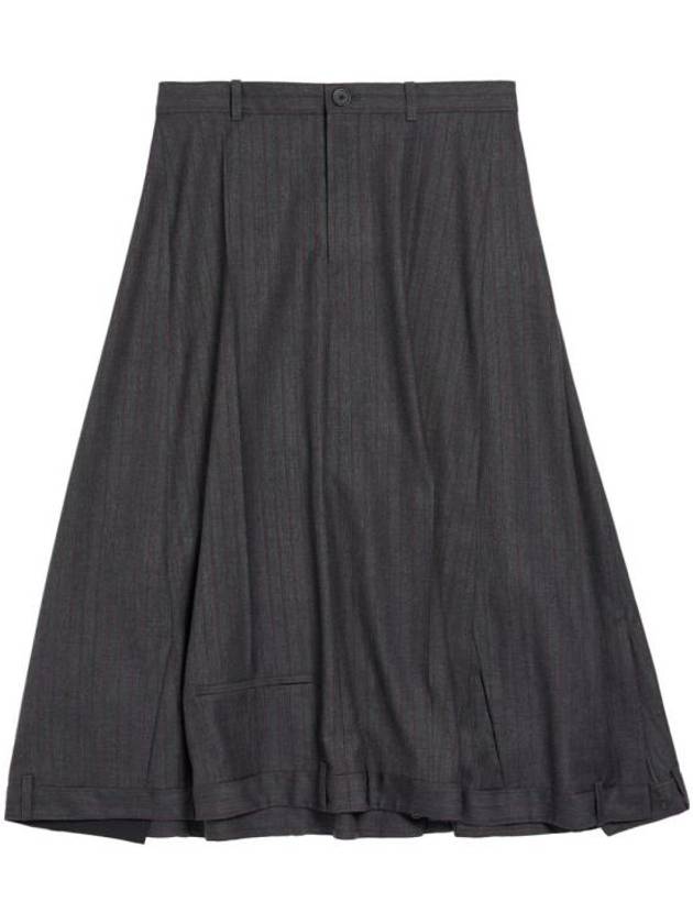 Balenciaga short skirt 768732TPT051360 GRAY RED