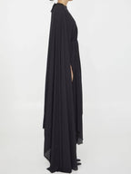 Balenciaga black all in asymmetrical dress 768709TGO081000 B0560955650