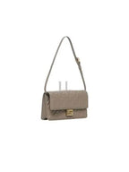 Fendi FF Baguette Nappa Leather Long Wallet Grey