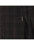 Balenciaga Checked Pattern Long Sleeve Shirt Grey