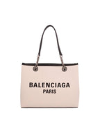 Balenciaga Duty Free Canvas Tote Bag White
