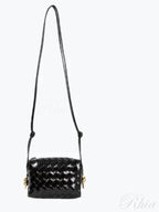 Bottega Veneta Intrecciato Loop Camera Mini Shoulder Bag Black