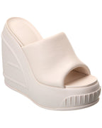 FENDI Fashion Show Leather Wedge Sandal