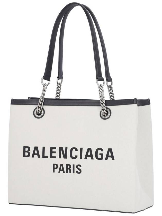 Balenciaga Duty Free Canvas Tote Bag White